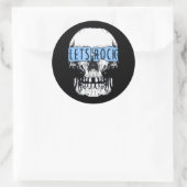 Sticker Rond Rock Skull (Sac)