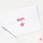 Sticker Rond Rock Star (Enveloppe)