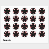 STICKER ROND ROCK STAR (Feuille)