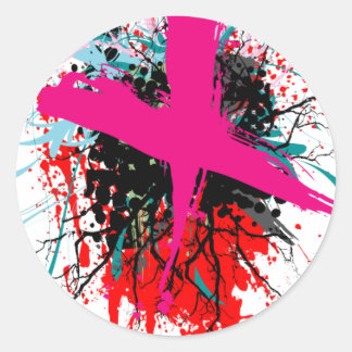 Sticker Rond Rock=Sticker blanc 'X-Rated'