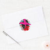 Sticker Rond Rock=Sticker blanc 'X-Rated' (Enveloppe)