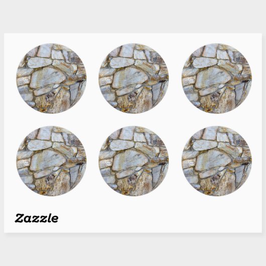 Sticker Rond Rock Wall Texture Nature Photographie (Feuille)