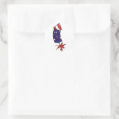 Sticker Rond Rocket Patriotique (Sac)