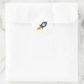 Sticker Rond Rocketship (Sac)