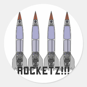 Sticker Rond Rocketz3
