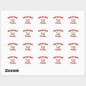 Sticker Rond Rockford Peaches (Feuille)