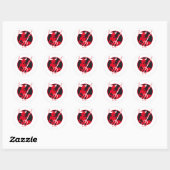 Sticker Rond Rockin Devil (Feuille)