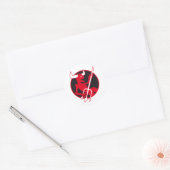 Sticker Rond Rockin Devil (Enveloppe)