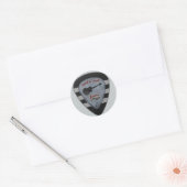 Sticker Rond rock'n'roll pour toujours (Enveloppe)