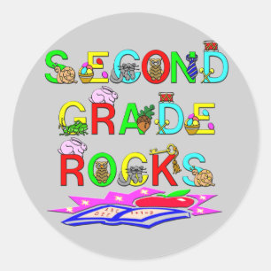 Sticker Rond Rocks de 2e année