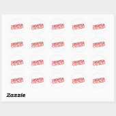 Sticker Rond Rocks de Croatie (Feuille)