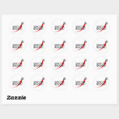Sticker Rond Rocks de football (Feuille)