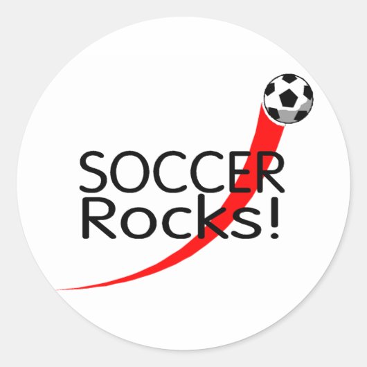 Sticker Rond Rocks de football (Devant)