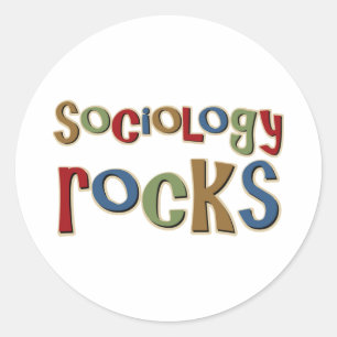 Sticker Rond Rocks de sociologie