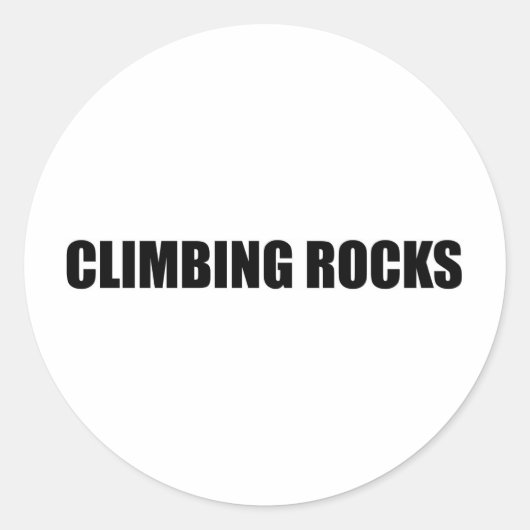 Sticker Rond Rocks Escalades (Devant)