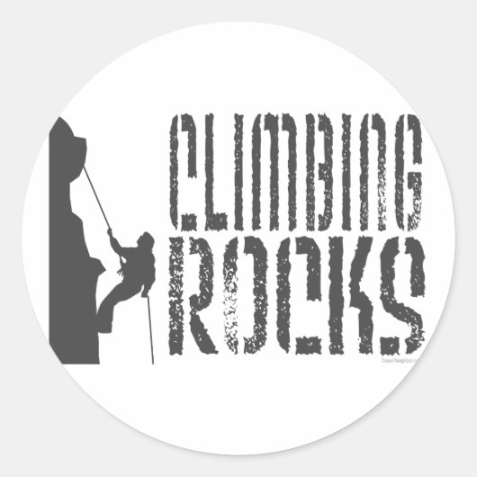 Sticker Rond Rocks Escalades (Devant)