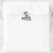 Sticker Rond Rocks mixed martial art (Sac)