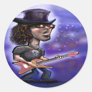 Sticker Rond Rockstar