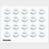 Sticker Rond Rocky Mountain Adventure Attend Fête Favoriser (Feuille)