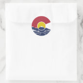 Sticker Rond Rocky Mountain Colorado C (Sac)