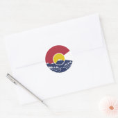Sticker Rond Rocky Mountain Colorado C (Enveloppe)