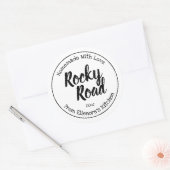 Sticker Rond Rocky Road (Enveloppe)