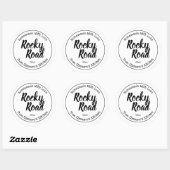 Sticker Rond Rocky Road (Feuille)