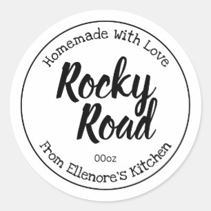 Sticker Rond Rocky Road