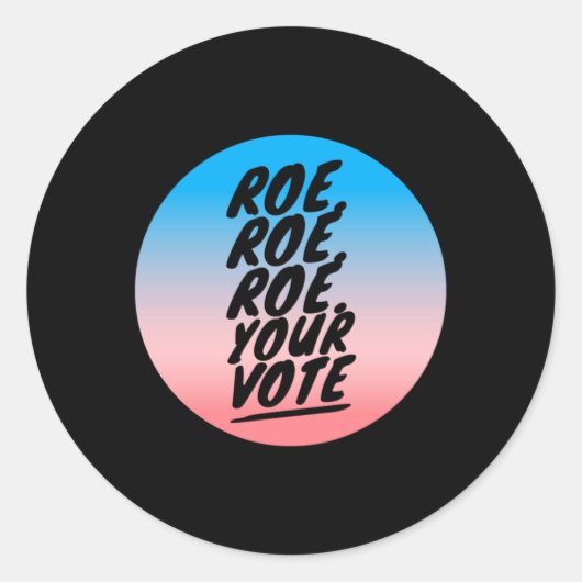 Sticker Rond roe roe roe roe Votre vote 1 (Devant)