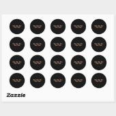 Sticker Rond roe roe roe roe votre vote 3 (Feuille)