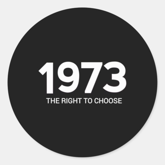 Sticker Rond Roe vwadepro choice the Right to choose (Devant)