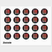 Sticker Rond Roe your vote Pro Choice  (Feuille)