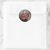 Sticker Rond Roi Charles III (Sac)