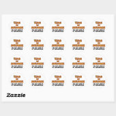 Sticker Rond Roi d'Awesome (Feuille)