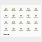 Sticker Rond Roi de géoscience (Feuille)