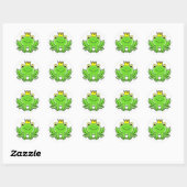 Sticker Rond Roi de grenouille (Feuille)