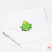 Sticker Rond Roi de grenouille (Enveloppe)
