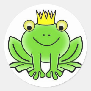 Sticker Rond Roi de grenouille