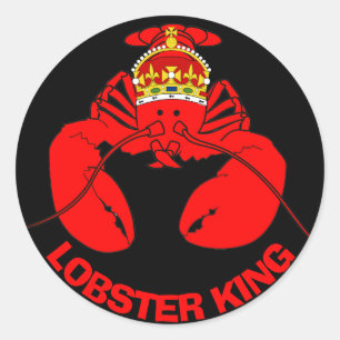 Sticker Rond Roi de homard