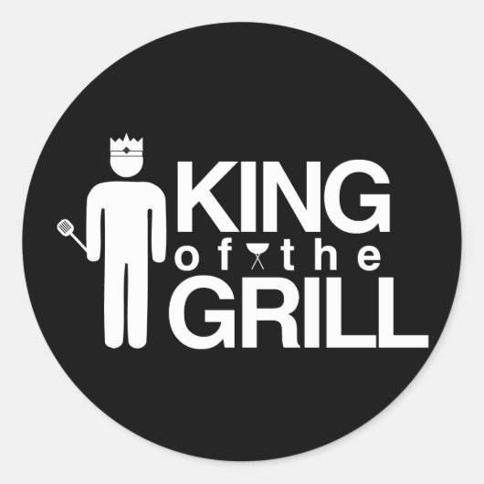 Sticker Rond Roi du Grill (Devant)