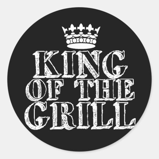 Sticker Rond Roi du Grill (Devant)