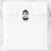 Sticker Rond Roi Du Grill, Couronne Verte Noire (Sac)