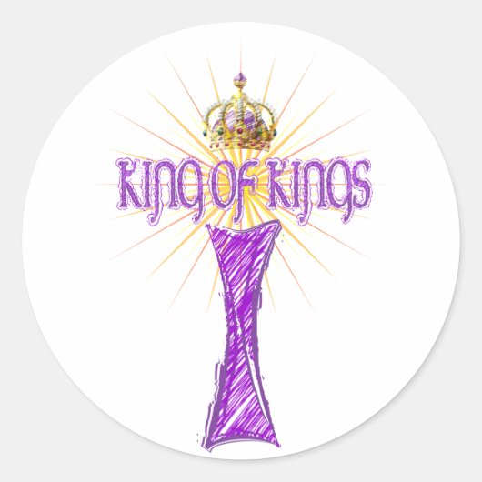 Sticker Rond Rois des rois (Devant)