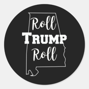 Sticker Rond Roll Trump Roll Parti Républicain Alabyma