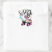 Sticker Rond Roll Unicorn Roller skate (Sac)