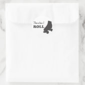 Sticker Rond Roller Derby - C'Est Comme Ça Que Je Roule (Sac)