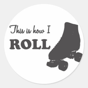 Sticker Rond Roller Derby - C'Est Comme Ça Que Je Roule