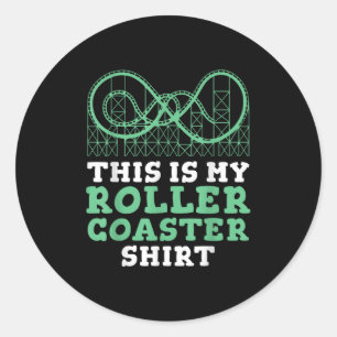 Sticker Rond Roller Dessous de verre Crew Amusement Park Fans D
