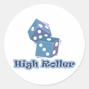 Sticker Rond Roller - Jeu de dés