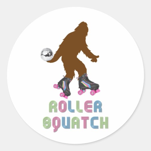 Sticker Rond Roller Squatch (Devant)